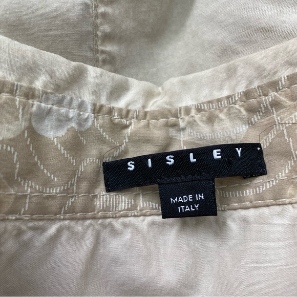 Sisley Antiqued Button Down Shirt Made In Italy - Picture 8 of 16